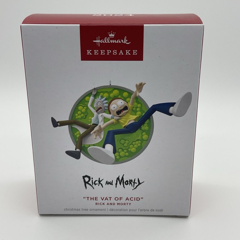 2024 Hallmark Keepsake Christmas Ornament - Rick and Morty The Vat‎ of Acid NEW